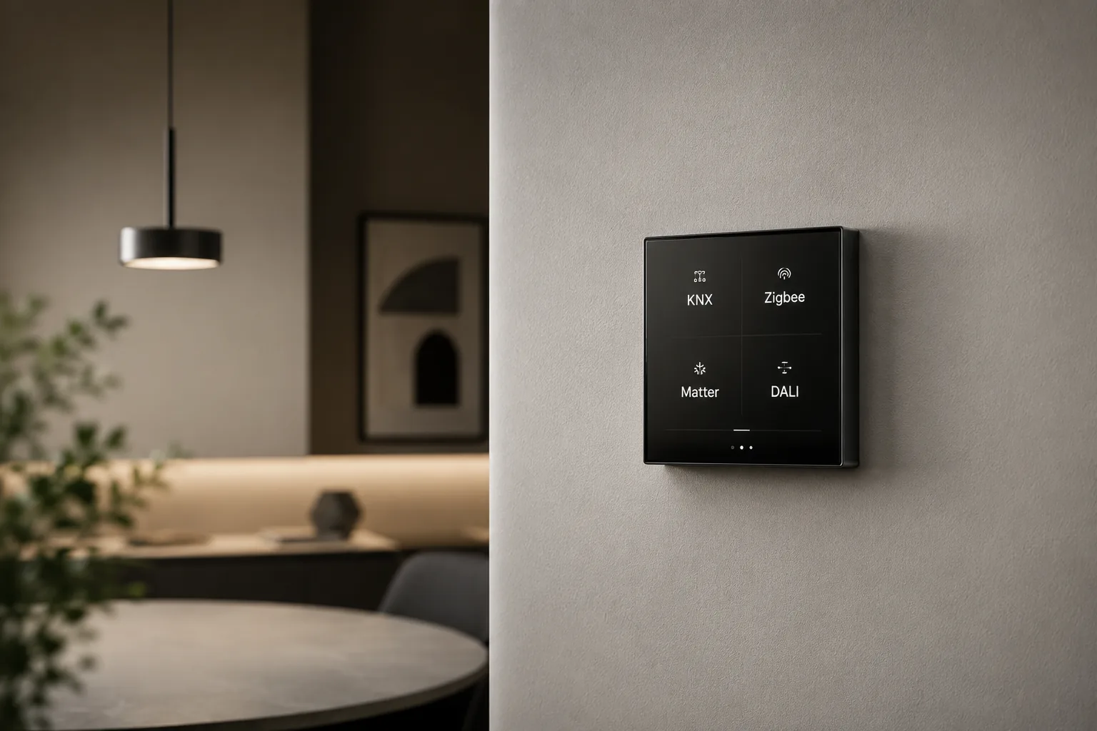 KNX, Zigbee, Matter или DALI: что выбрать