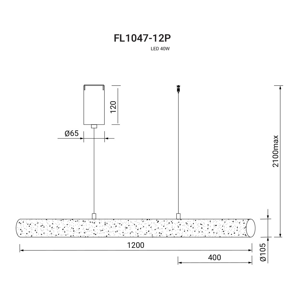 Подвесной светильник Charme FL1047-12P