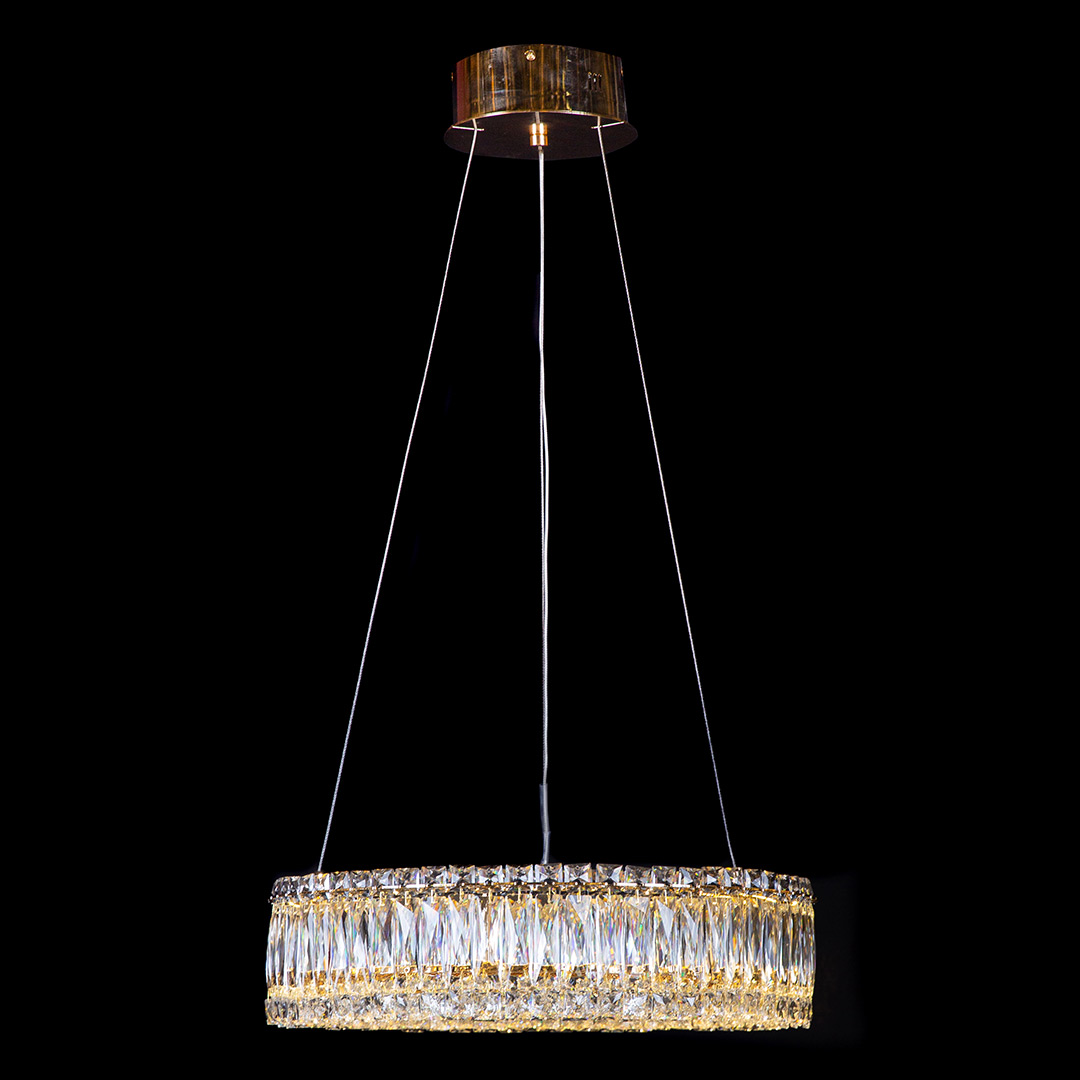 Люстра подвесная Vetto Gold FL1147-5P из хрусталя — Fluorite
