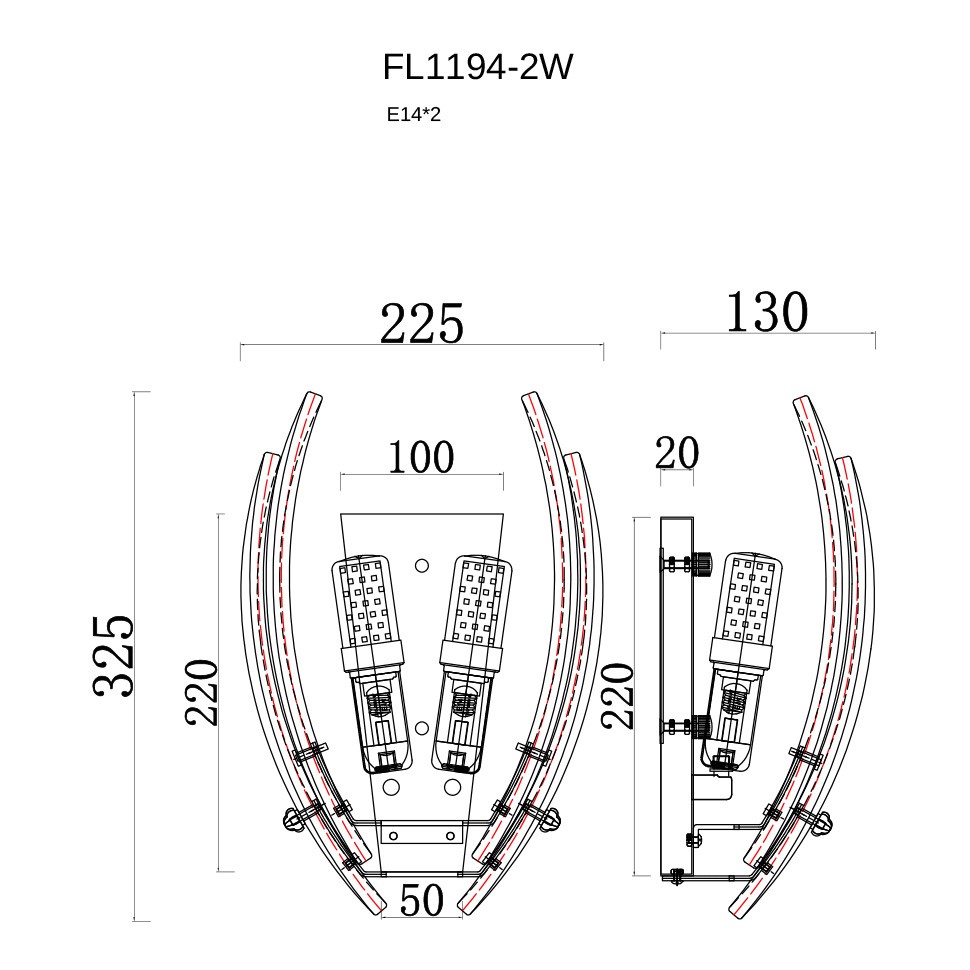 Бра Florencia FL1194-2W