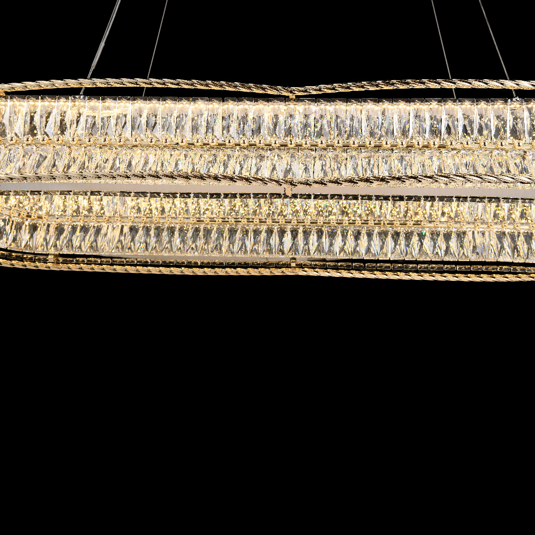Люстра подвесная Sacrement Gold FL1181-9PO из хрусталя — Fluorite — фото 3