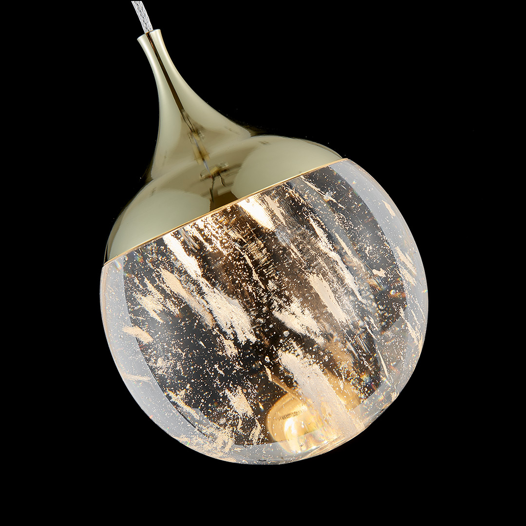 Подвесной светильник Perfectio Brass FL1175-1PB из кварца — Fluorite — фото 2