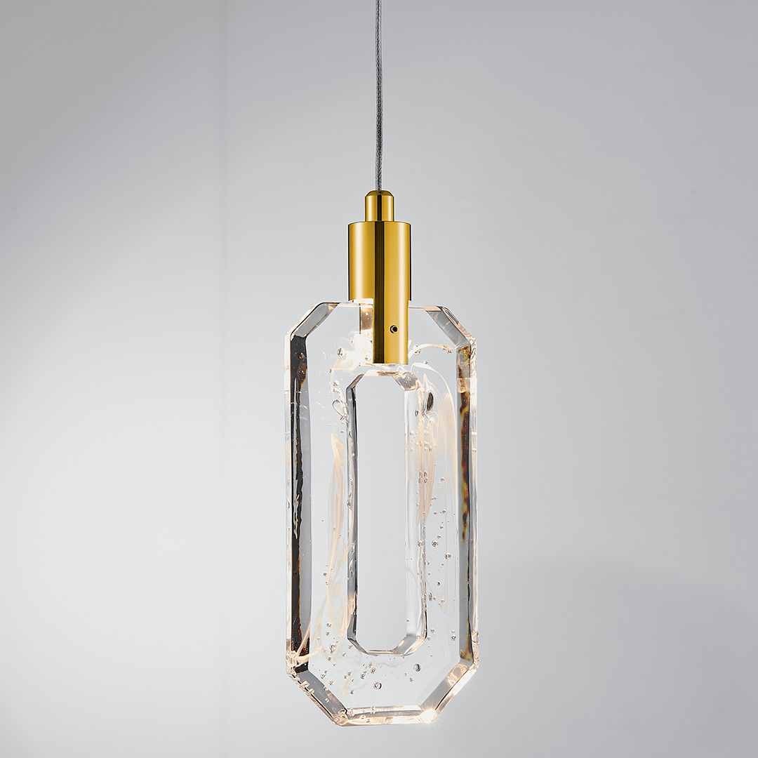 Подвесной светильник Flagranti Brass FL1173-1P из стекла — Fluorite — фото 2