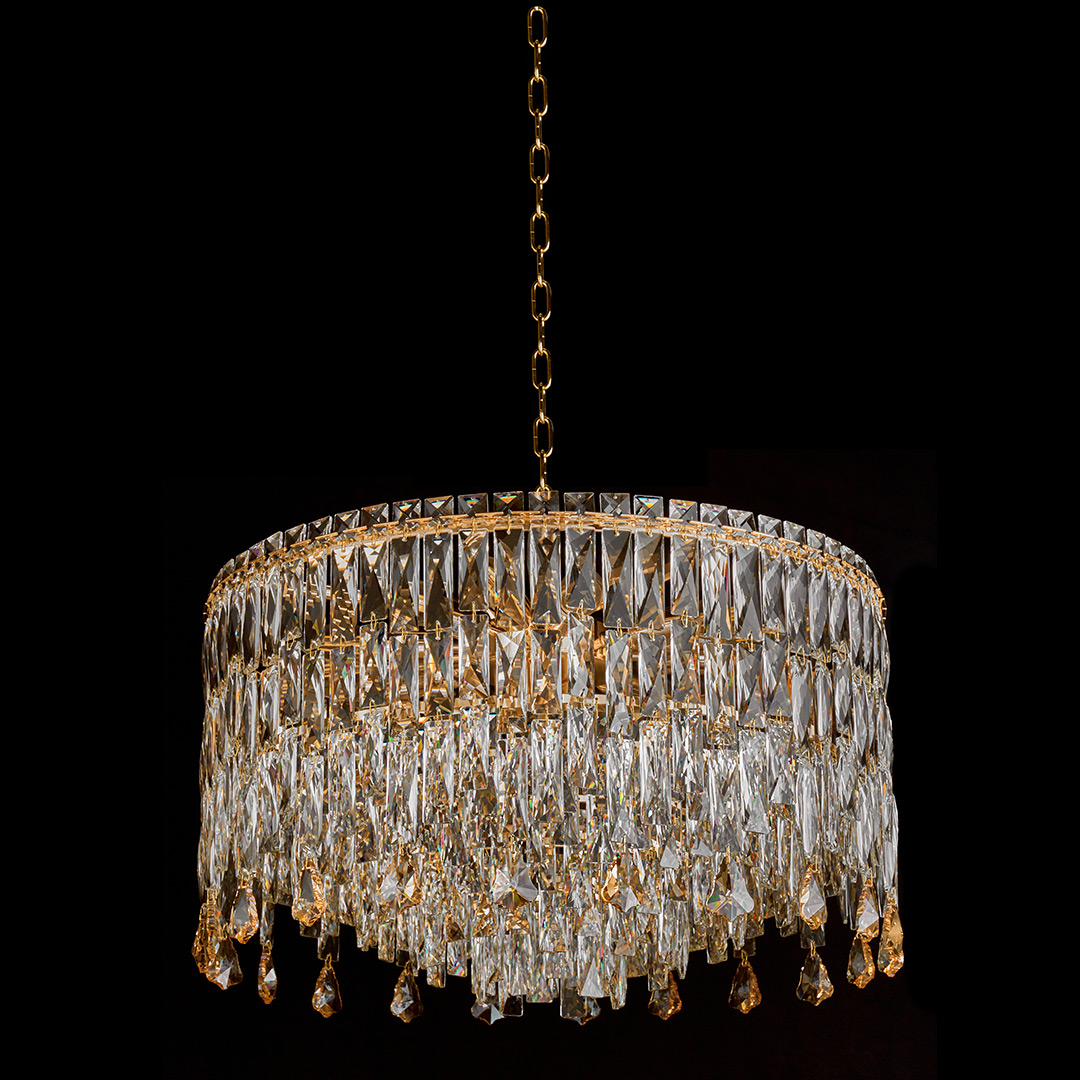 Люстра подвесная The Empress Gold FL1061-14P из хрусталя — Fluorite — фото 2