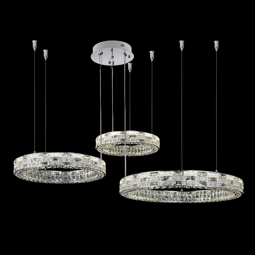 Люстра подвесная Festo Chrome FL1052-30P