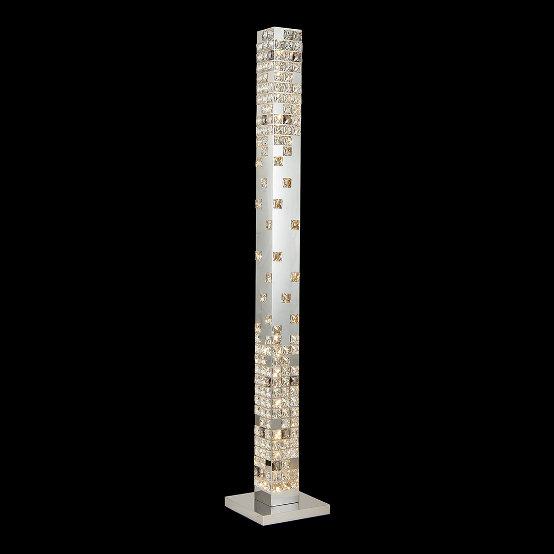 Торшер Elegance Chrome FL1148-5F из хрусталя — Fluorite