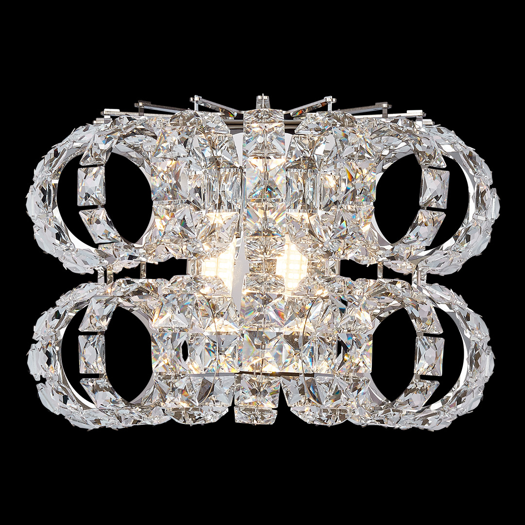 Бра Brilliance Chrome FL1107-2W из хрусталя — Fluorite