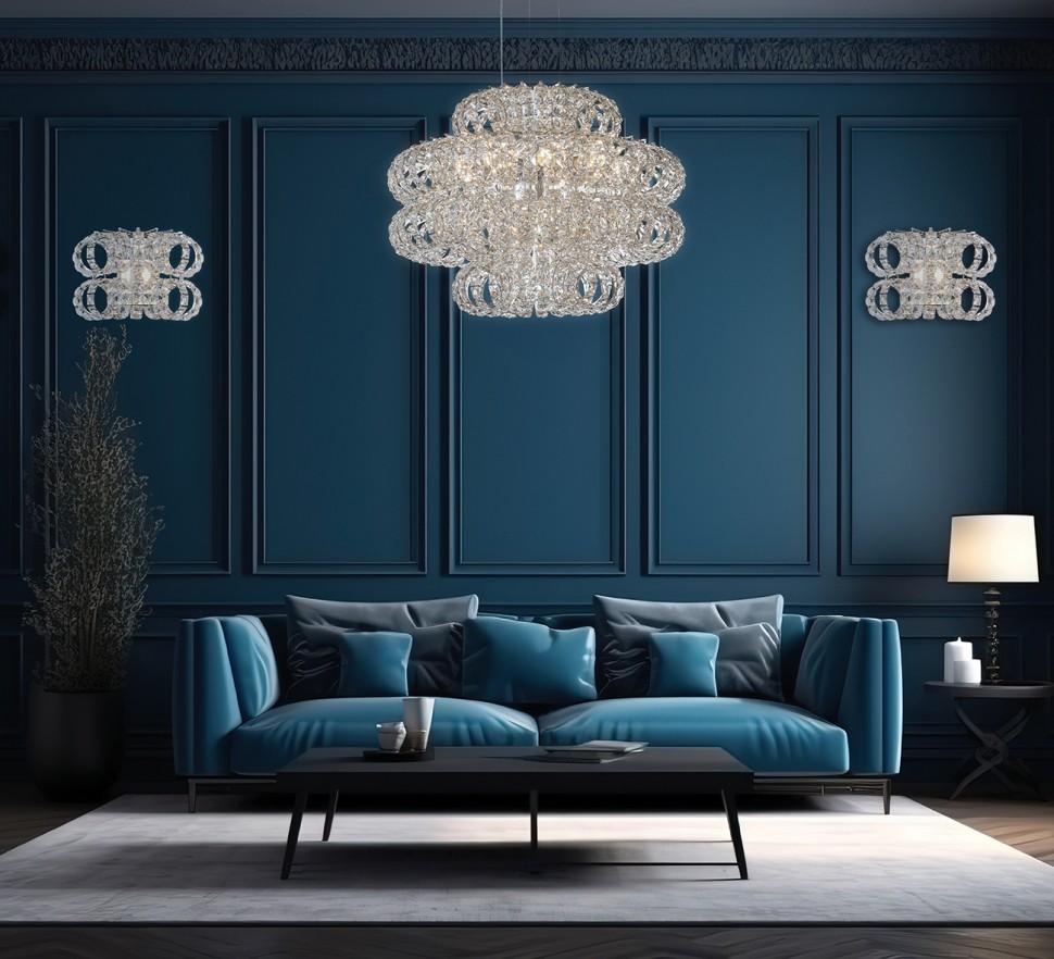 Люстра подвесная Brilliance Chrome FL1107-13P