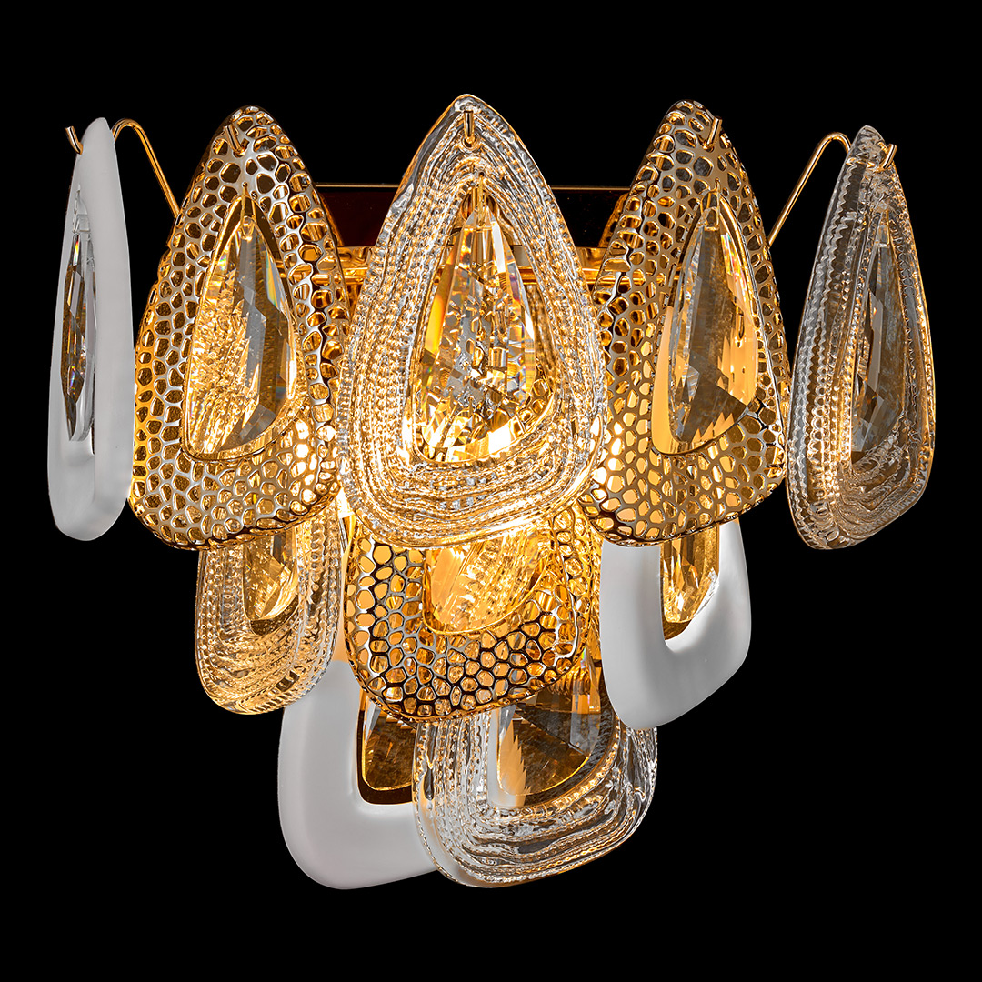 Бра Finezza FL1092-3W из хрусталя — Fluorite