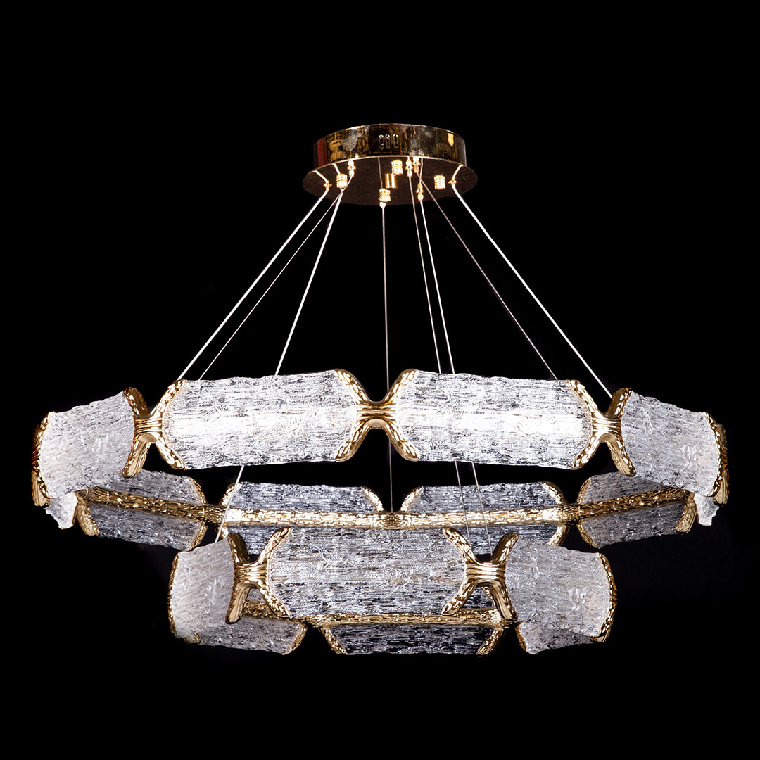 Люстра подвесная Epico Gold FL1050-10P из смолы — Fluorite
