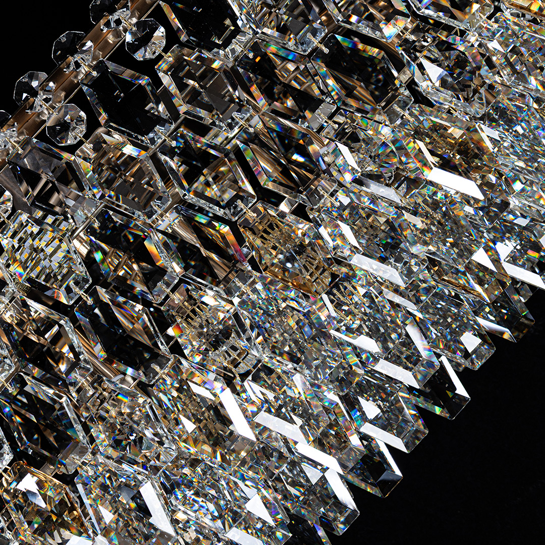 Люстра подвесная Sovrana Gold FL1190-21PO из хрусталя — Fluorite — фото 3