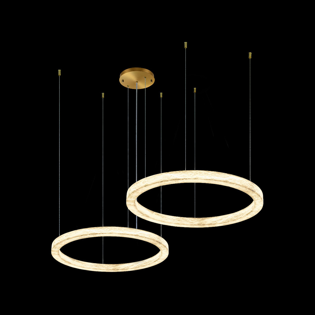 Подвесная люстра Modum FL1030-20P из испанского алебастра — Fluorite