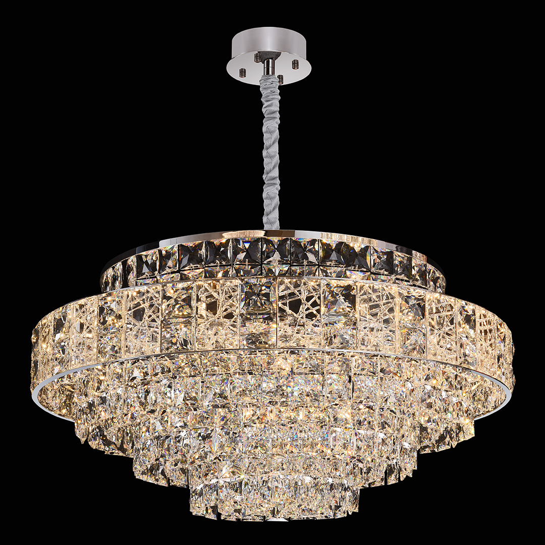 Люстра подвесная Majeste Chrome FL1059-21P из хрусталя — Fluorite