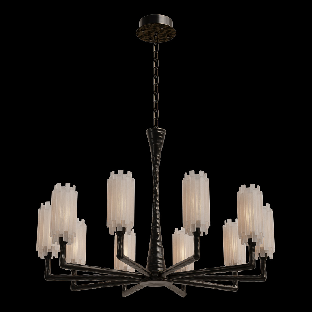 Подвесная люстра Passion Black FL1220-10P из селенита — Fluorite