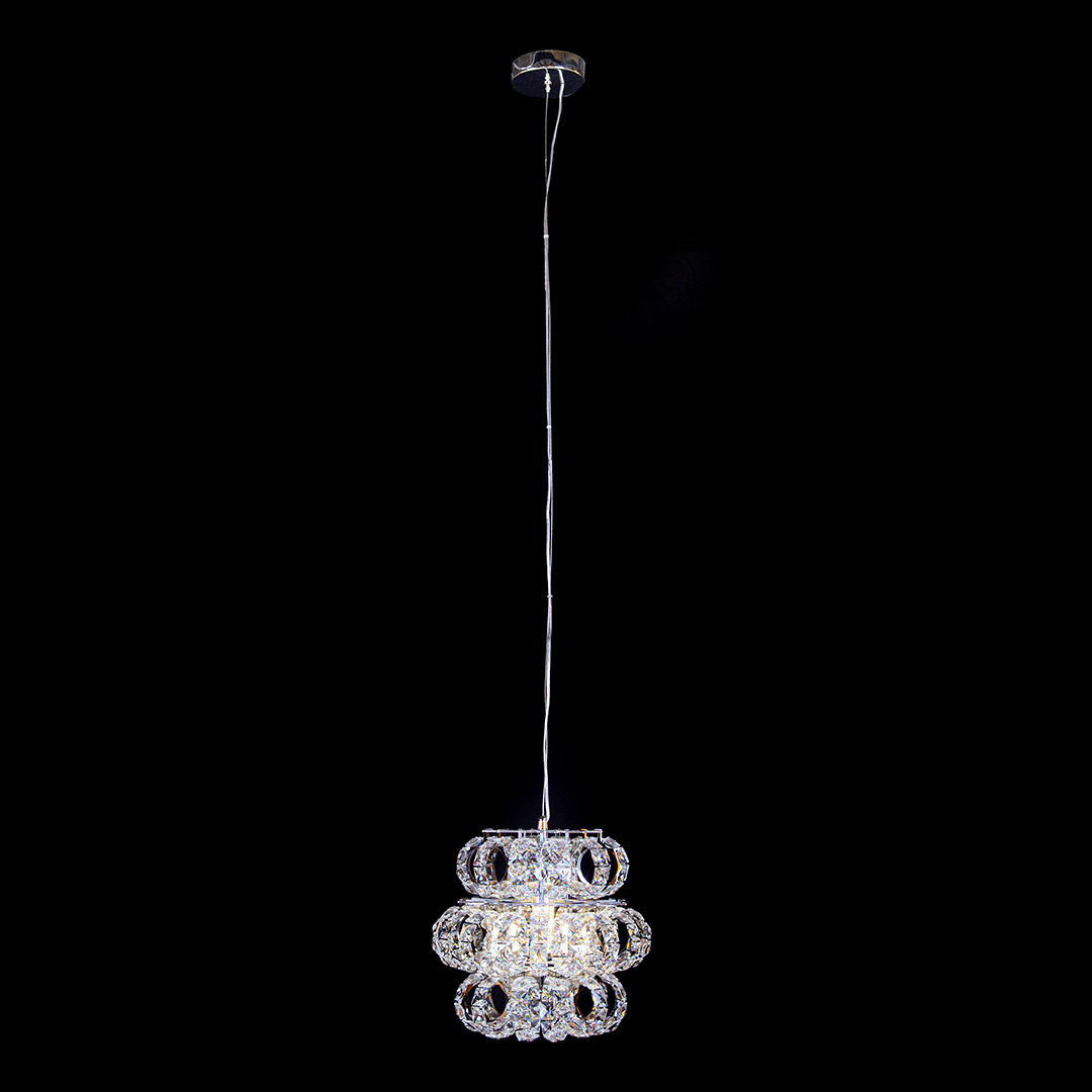 Подвесной светильник Brilliance Chrome FL1107-1P из хрусталя — Fluorite