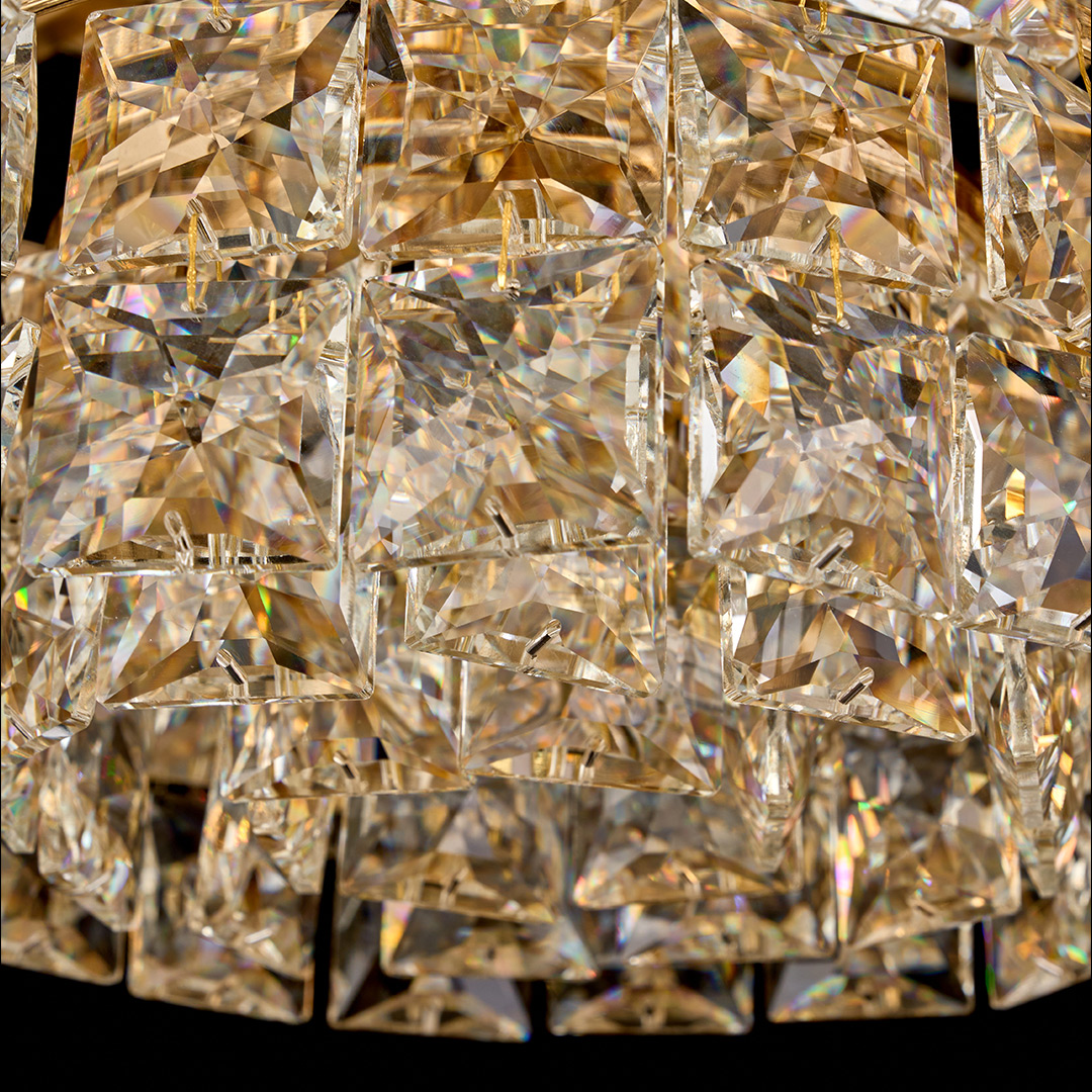 Люстра подвесная Majeste Gold FL1060-16P из хрусталя — Fluorite — фото 3