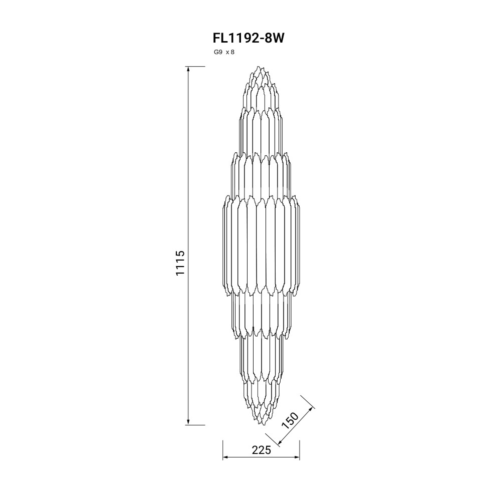 Бра Selena FL1192-8W