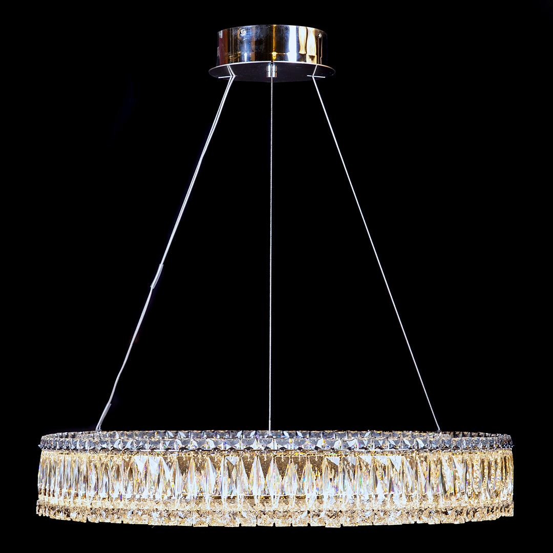 Люстра подвесная Vetto Chrome FL1054-8P из хрусталя — Fluorite
