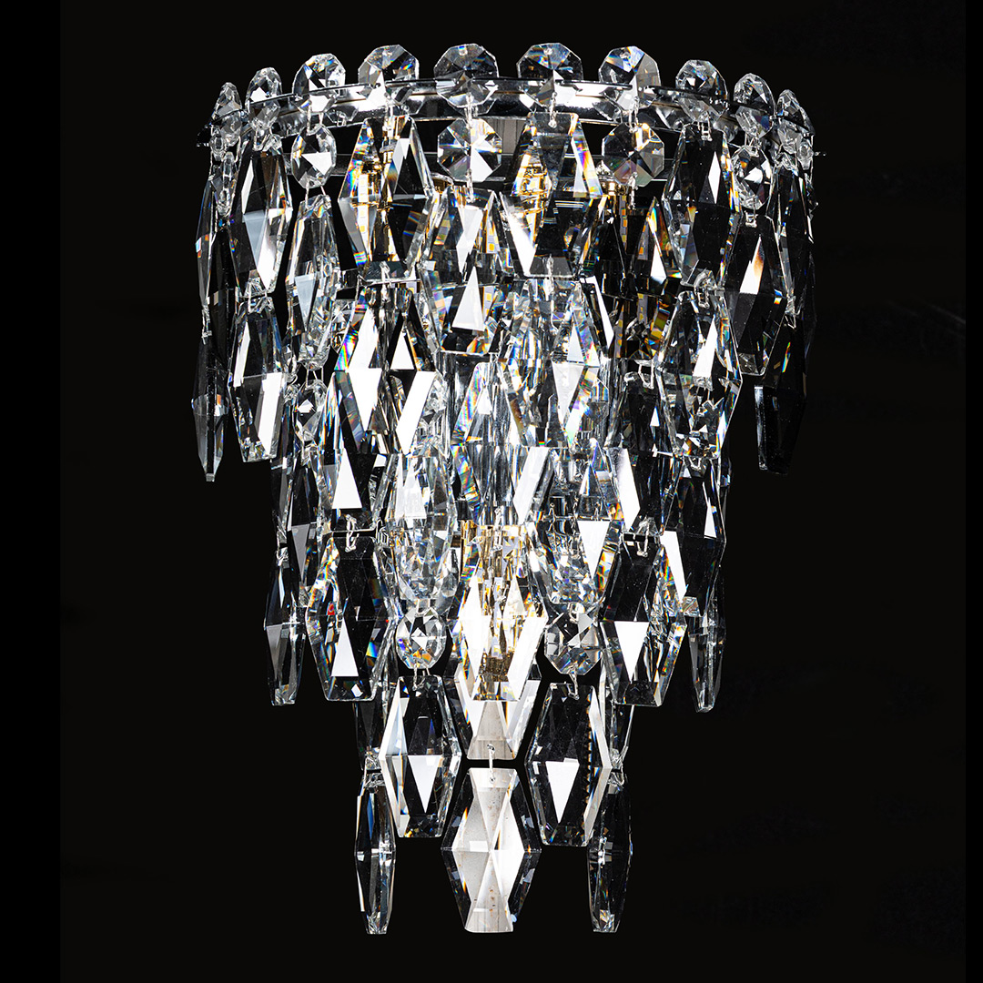 Бра Sovrana Chrome FL1191-3W из хрусталя — Fluorite — фото 2