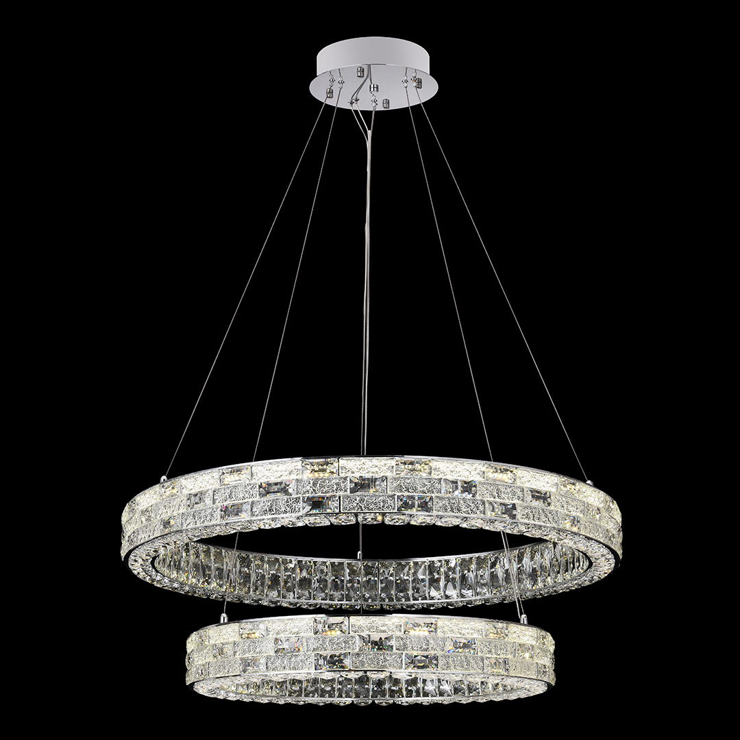 Люстра подвесная Festo Chrome FL1052-20P из хрусталя — Fluorite — фото 3