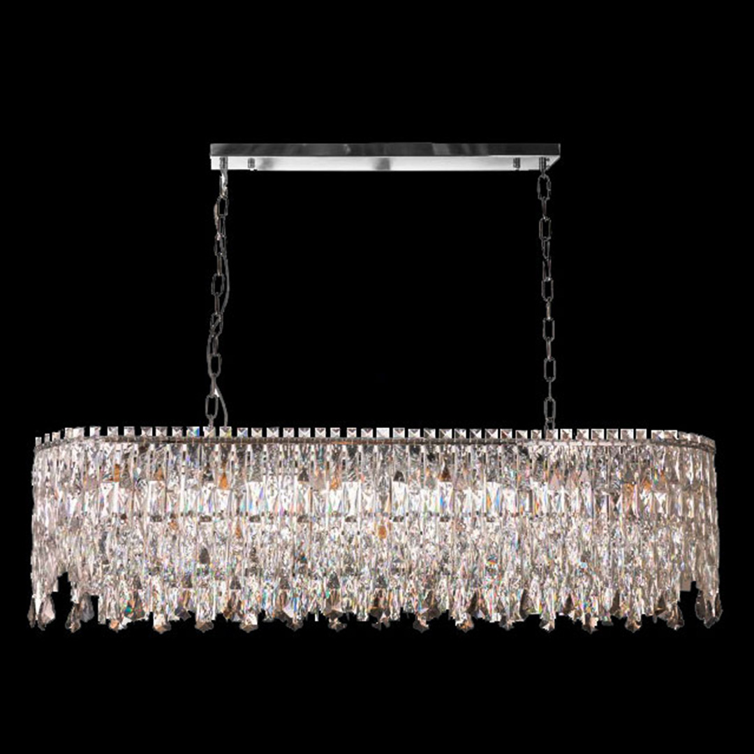 Люстра подвесная The Empress Chrome FL1062-21P из хрусталя — Fluorite