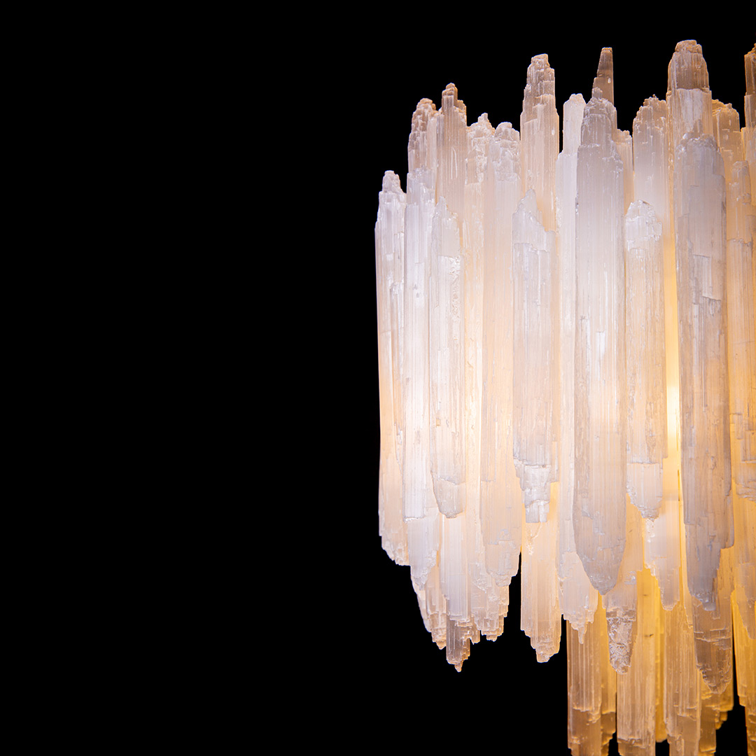 Люстра подвесная Selena FL1192-19PO из селенита — Fluorite — фото 6