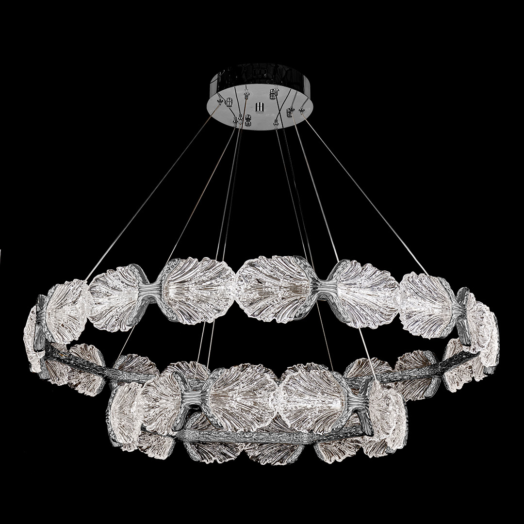 Люстра подвесная Pianta Silver FL1193-10P из смолы — Fluorite
