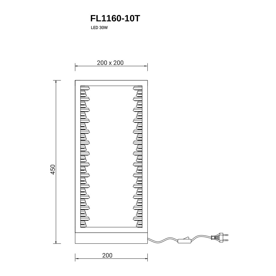 Настольная лампа Donum FL1160-10T