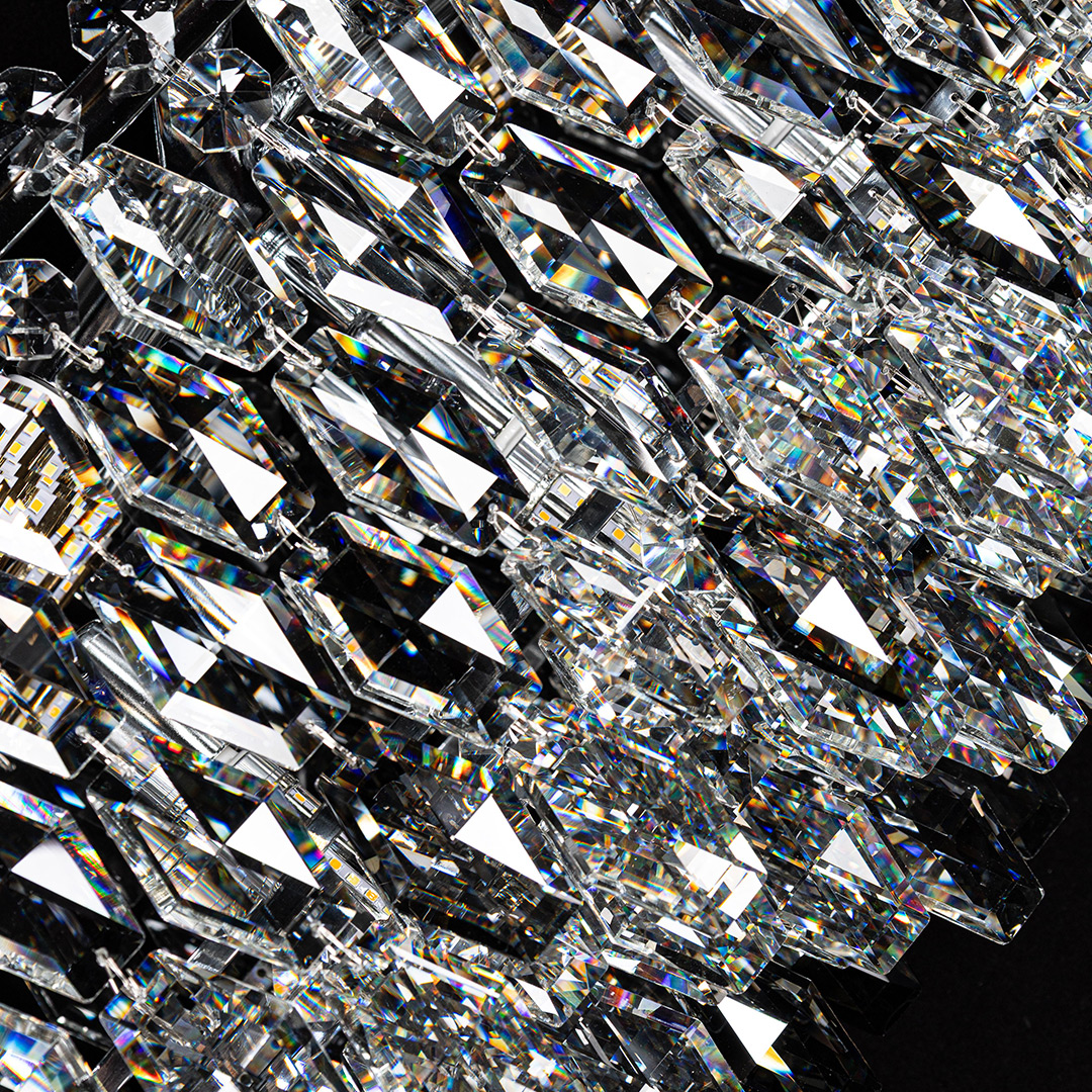Люстра подвесная Sovrana Chrome FL1191-21PO из хрусталя — Fluorite — фото 3