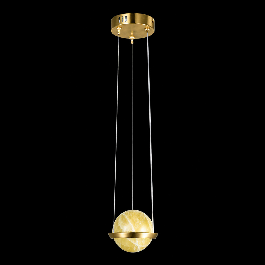 Подвесной светильник Saga Сitrine FL1218-1PC из кварца — Fluorite