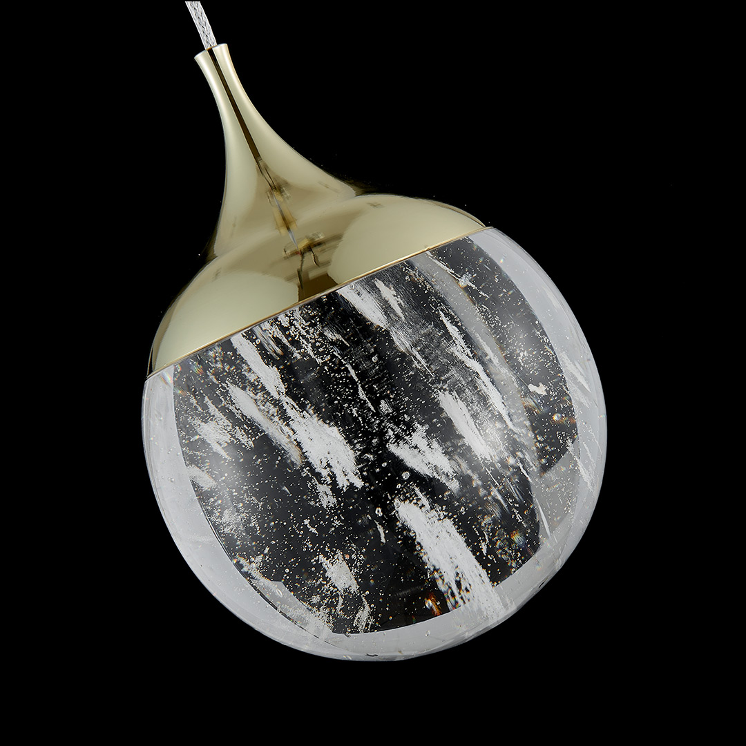 Подвесной светильник Perfectio Brass FL1175-1PB из кварца — Fluorite — фото 3