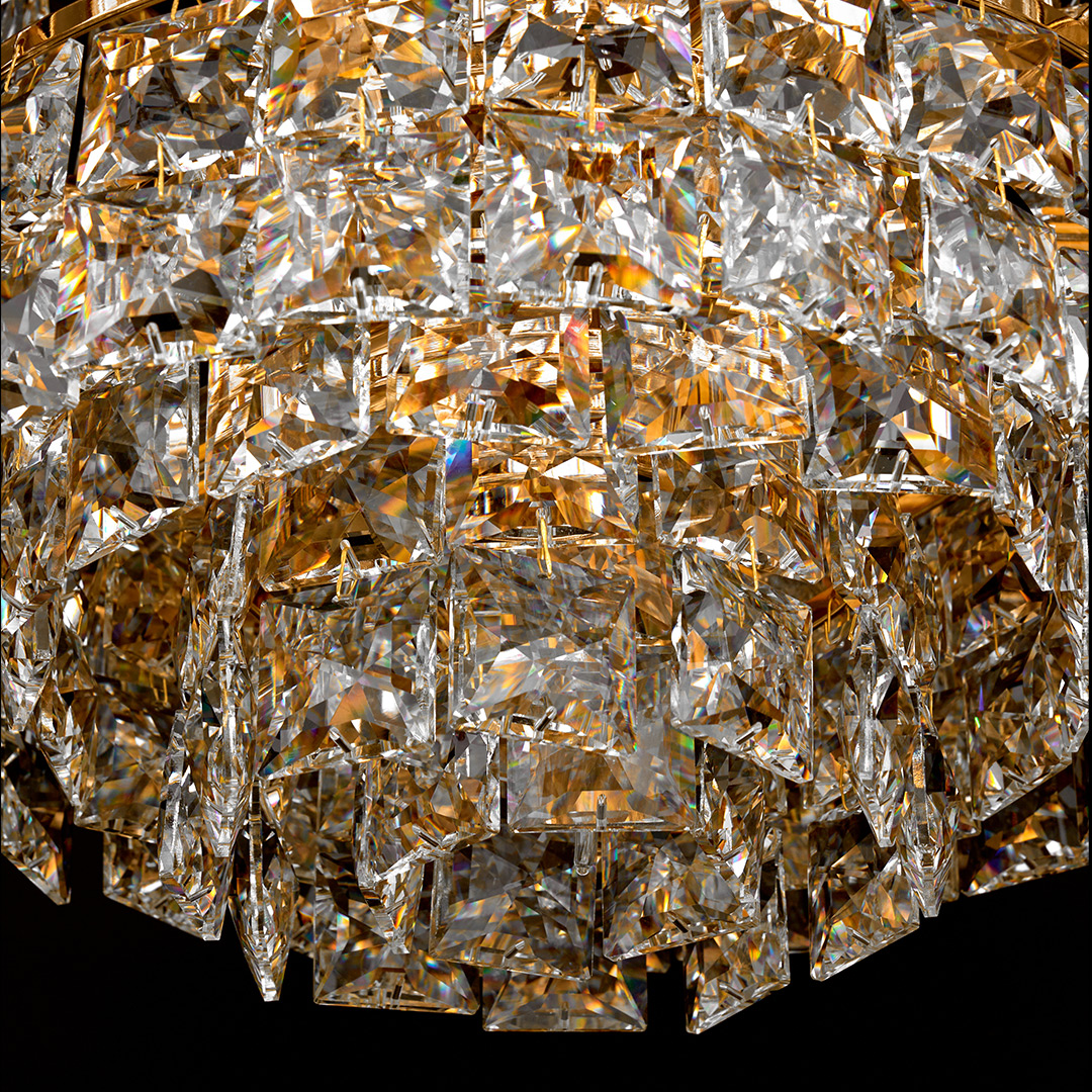 Люстра подвесная Majeste Gold FL1060-13P из хрусталя — Fluorite — фото 6