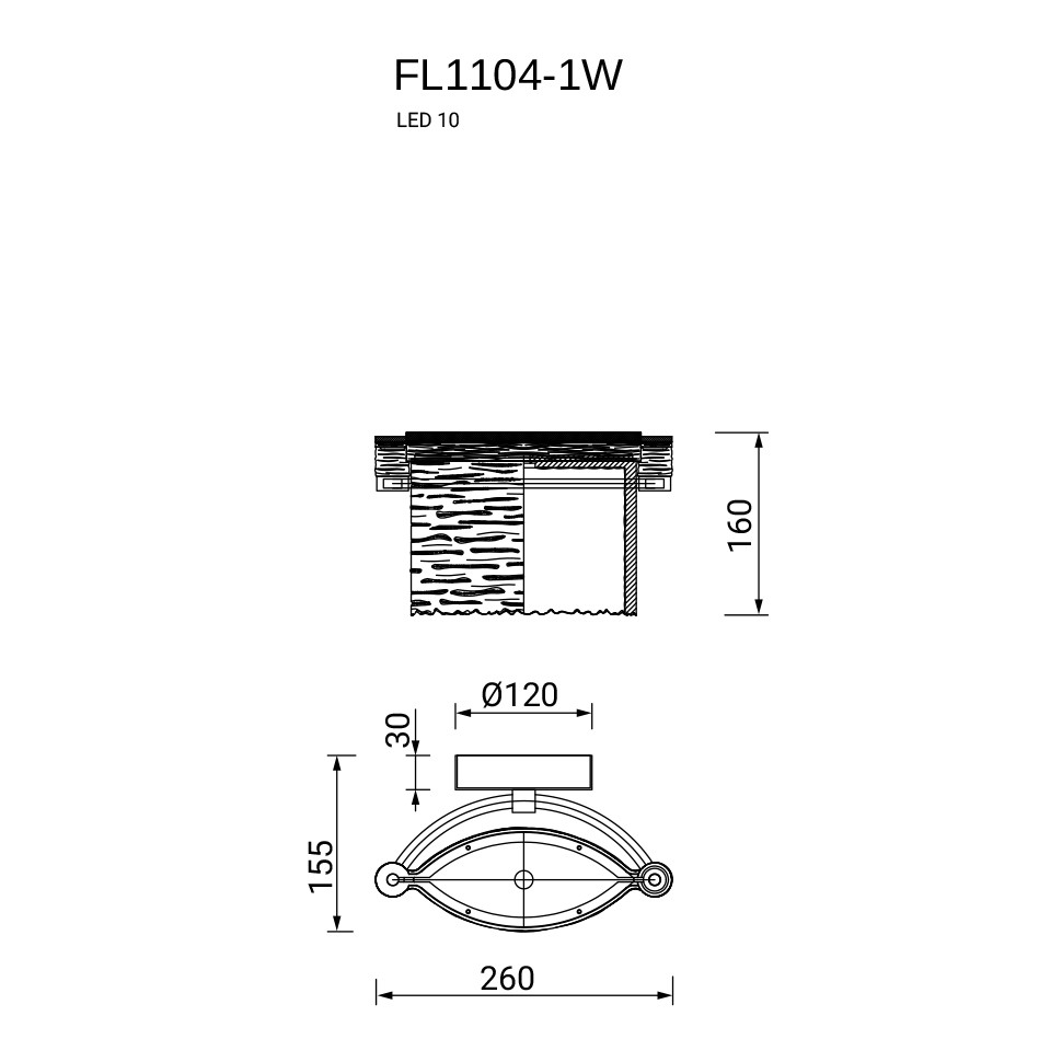 Бра De Palais FL1104-1W