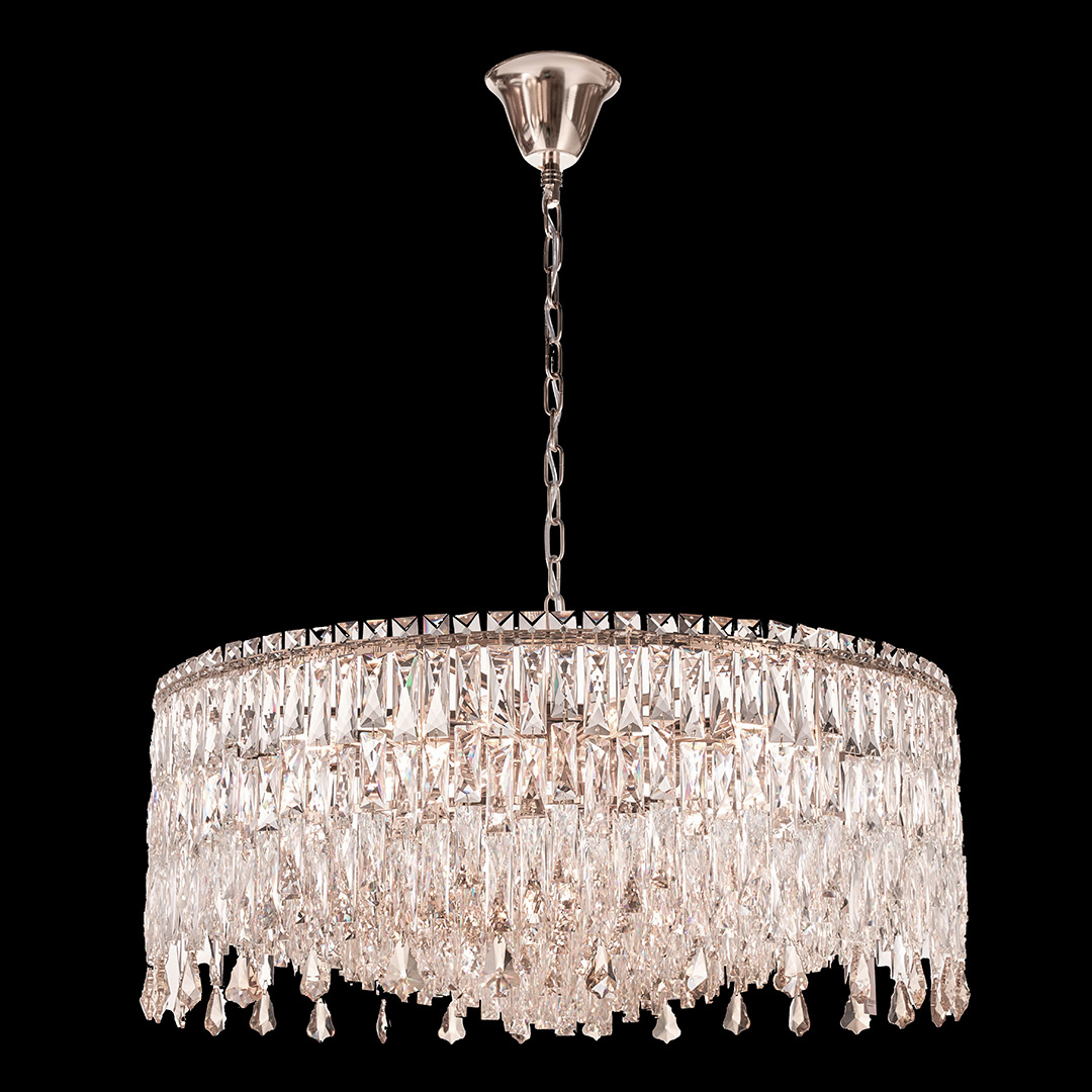 Люстра подвесная The Empress Chrome FL1062-22P из хрусталя — Fluorite