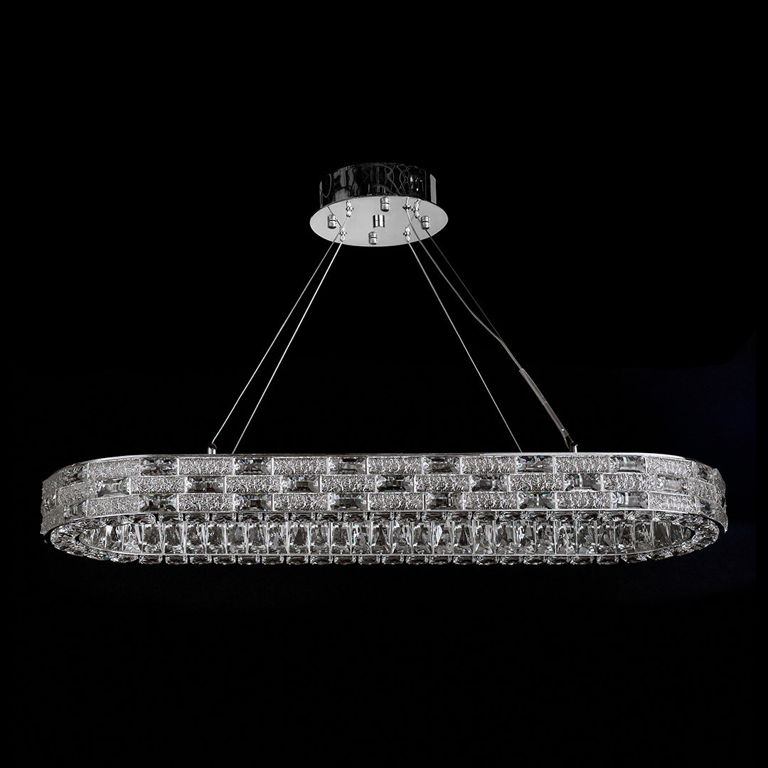 Люстра подвесная Festo Chrome FL1052-10PO из хрусталя — Fluorite — фото 2