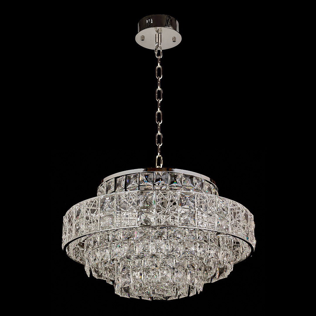 Люстра подвесная Majeste Chrome FL1059-16P из хрусталя — Fluorite