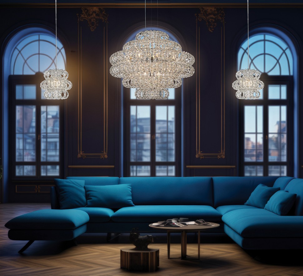 Люстра подвесная Brilliance Chrome FL1107-25P