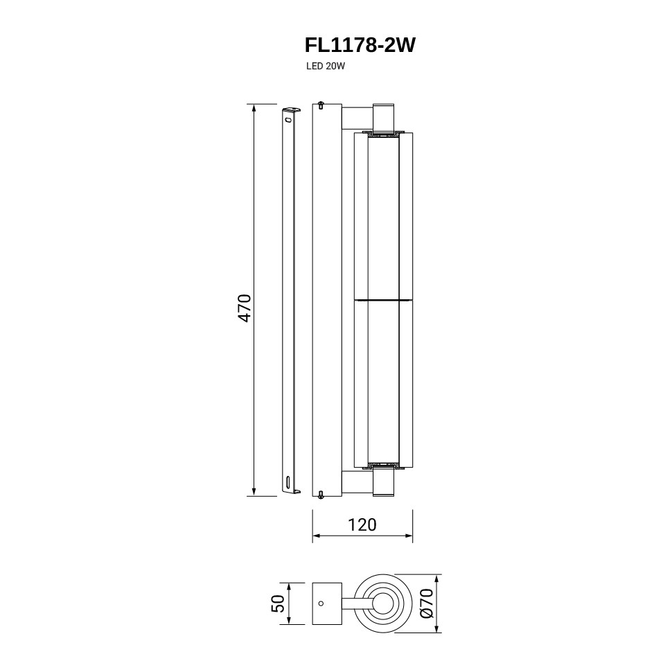 Бра Instante Chrome FL1178-2W