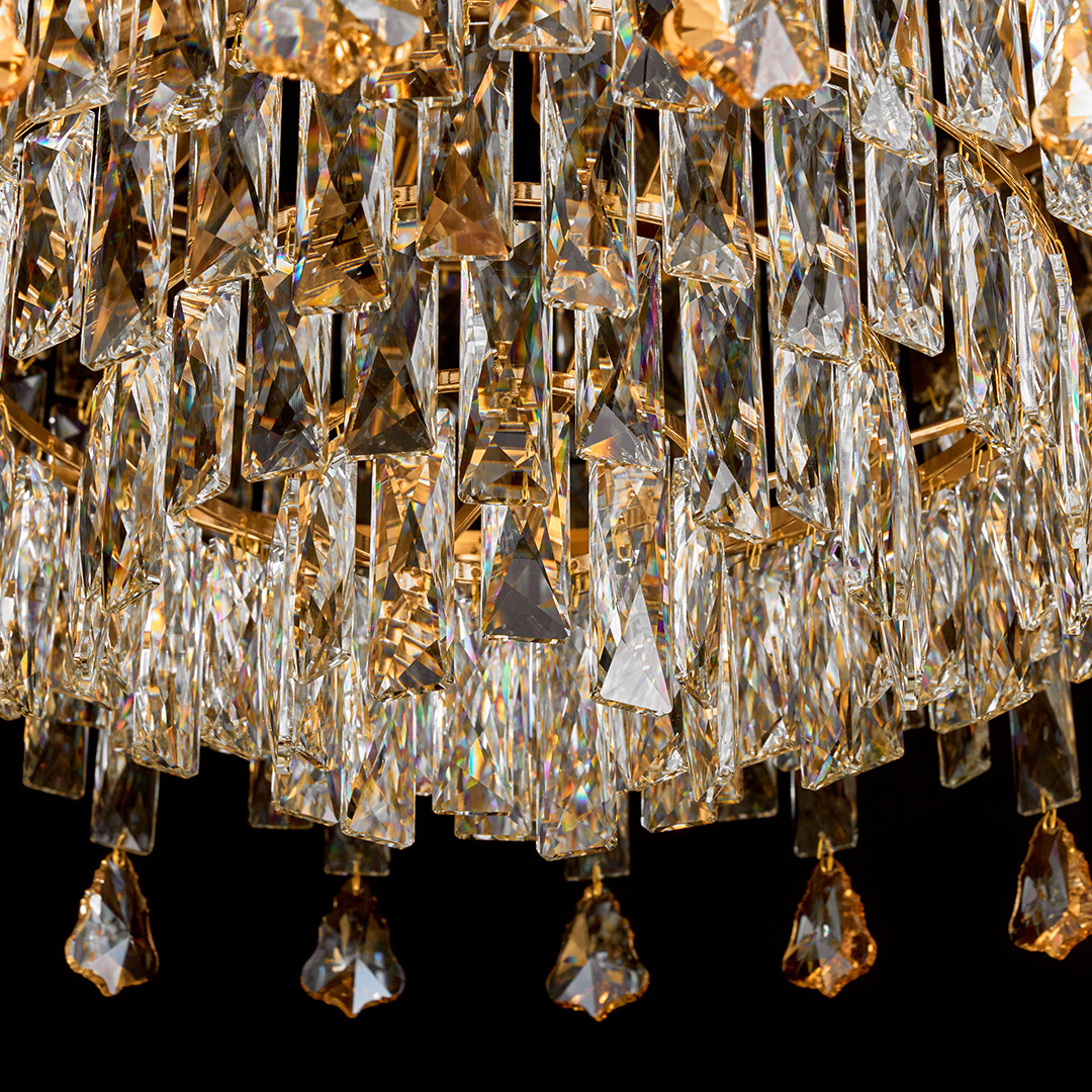 Люстра подвесная The Empress Gold FL1061-14P из хрусталя — Fluorite — фото 4