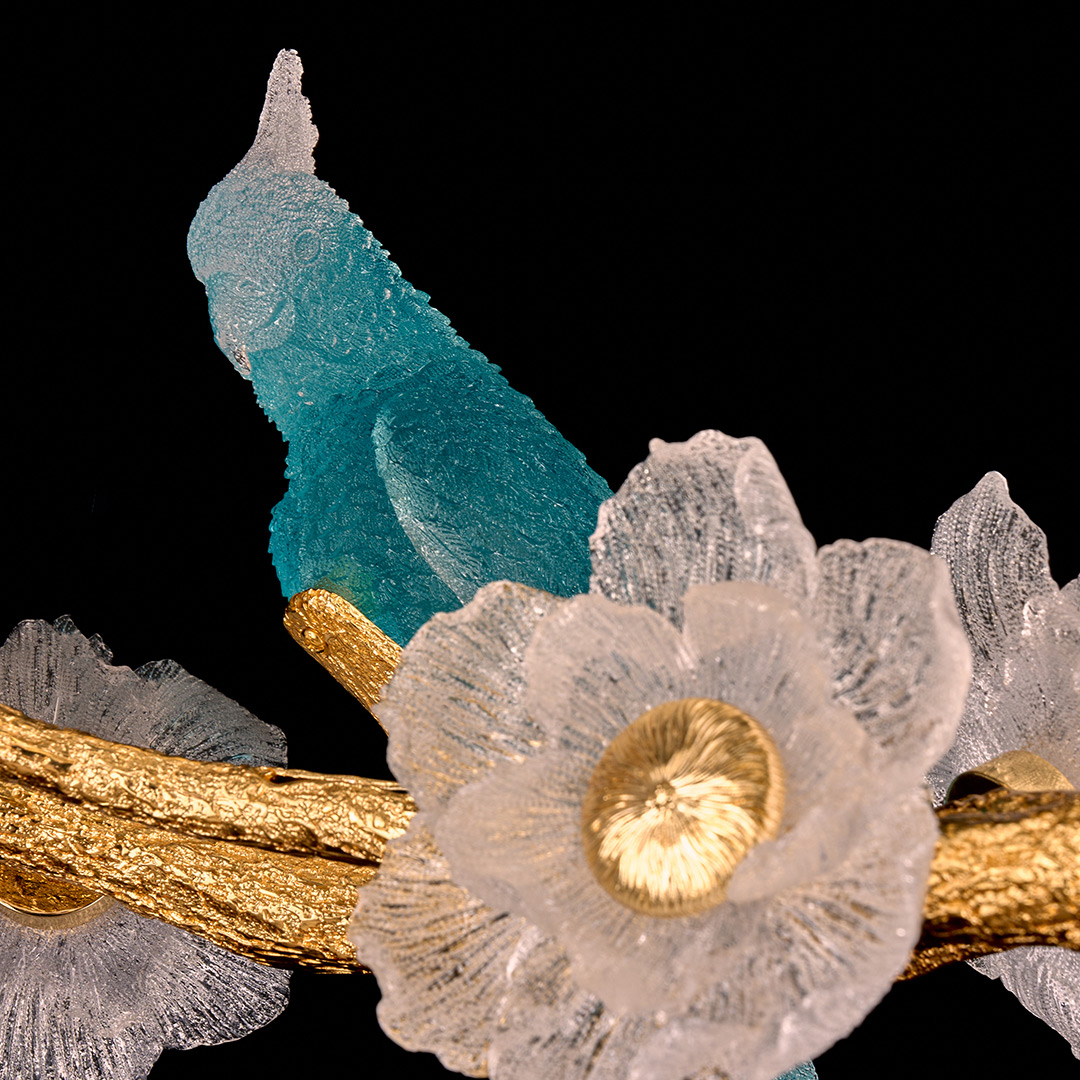 Люстра подвесная Sauvage FL1099-16P из глазурированного стекла — Fluorite — фото 4