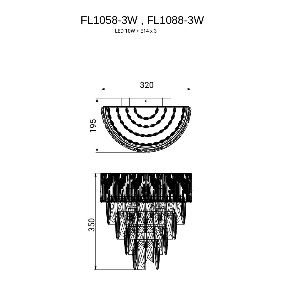 Бра Delight Chrome FL1088-3W