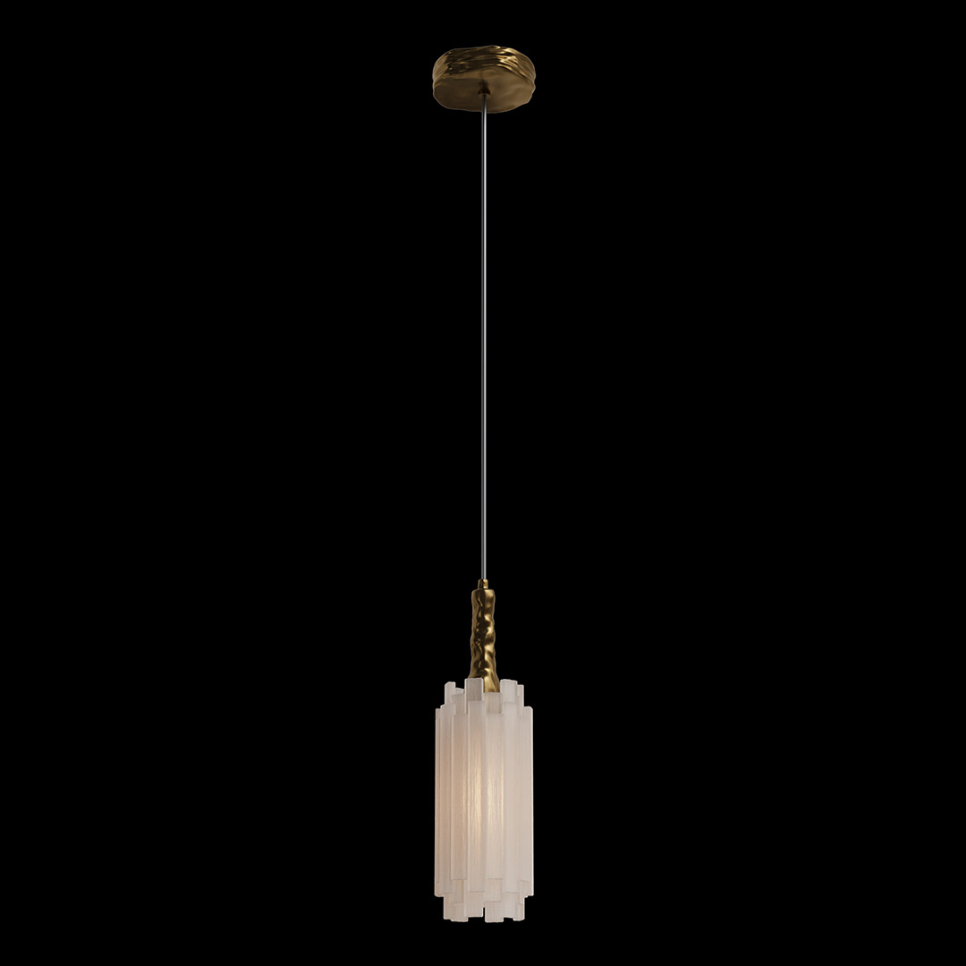 Подвесной светильник Passion Brass FL1219-1P из селенита — Fluorite