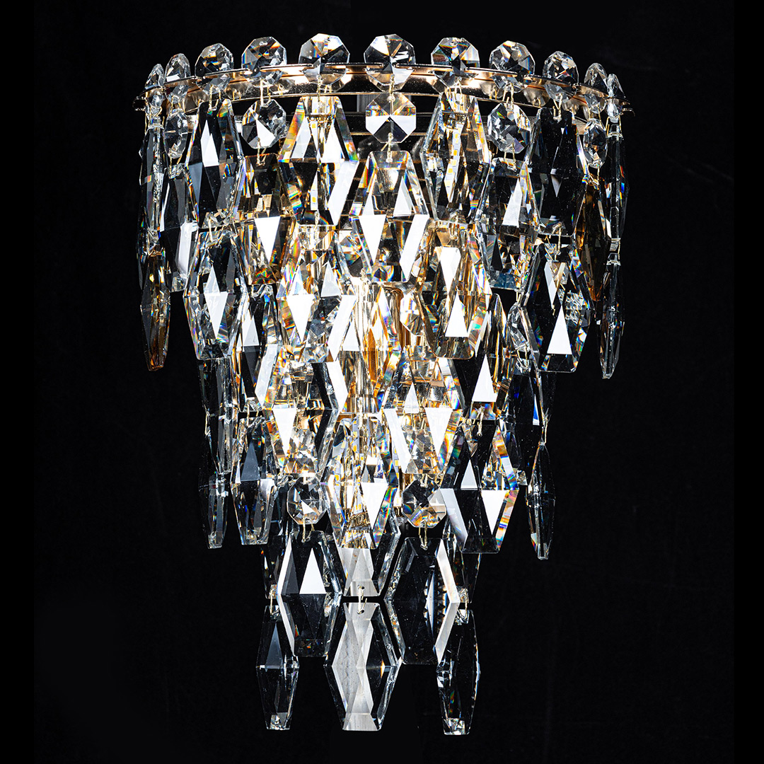 Бра Sovrana Gold FL1190-3W из хрусталя — Fluorite — фото 2