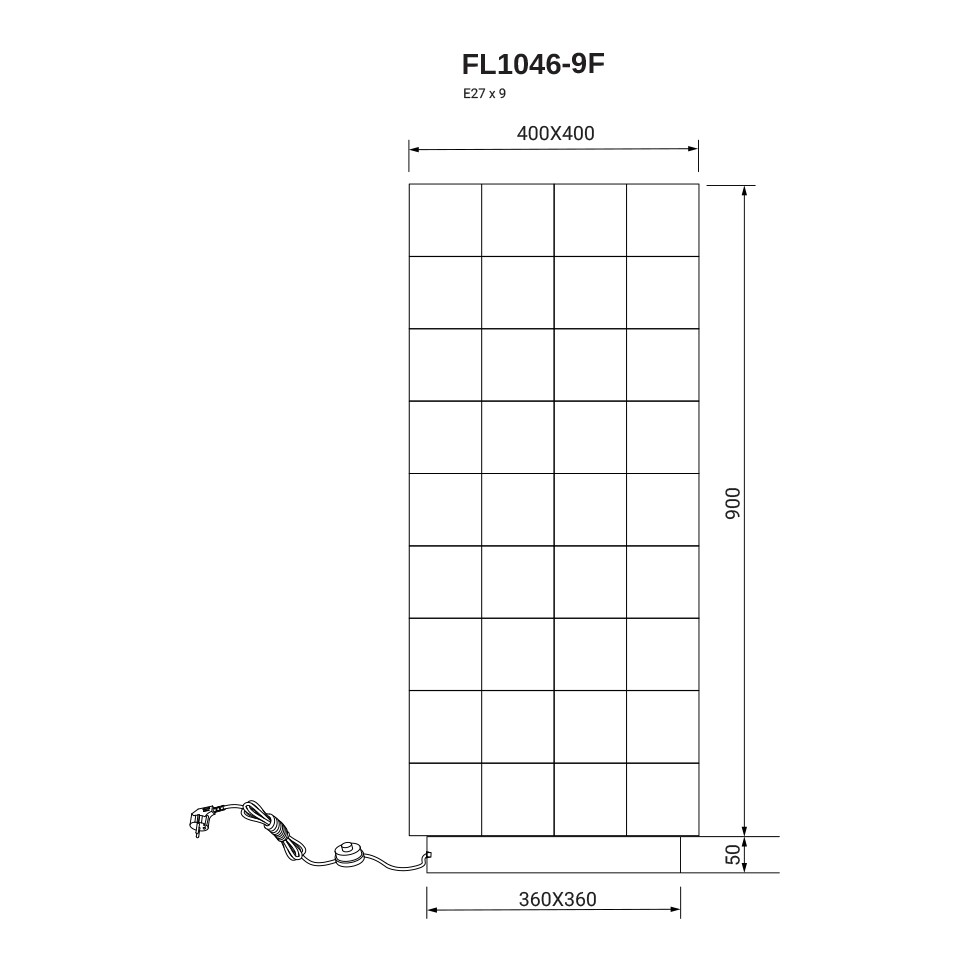Торшер Basis FL1046-9F