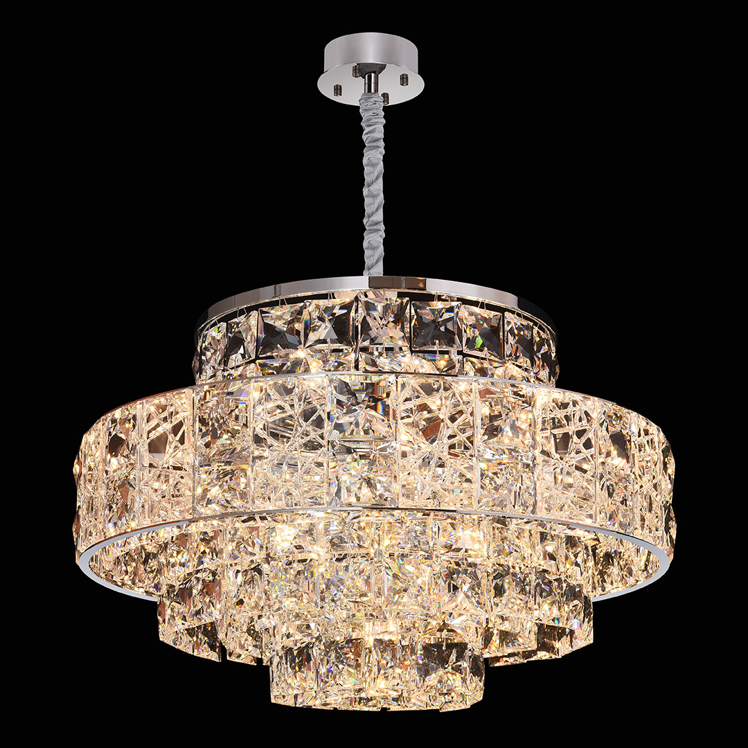 Люстра подвесная Majeste Chrome FL1059-13P из хрусталя — Fluorite