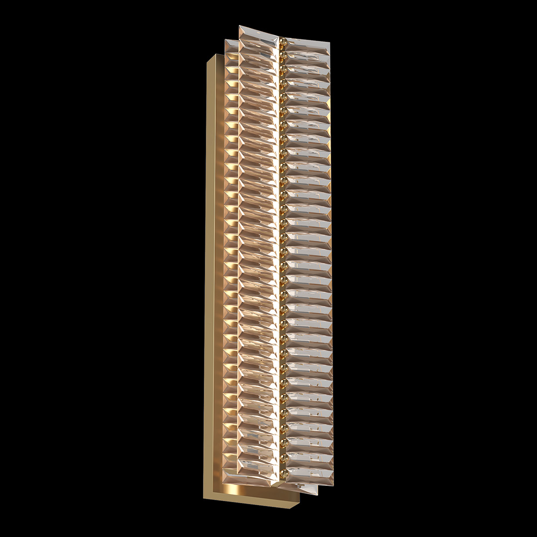 Бра Sacrement Gold FL1181-3W из хрусталя — Fluorite