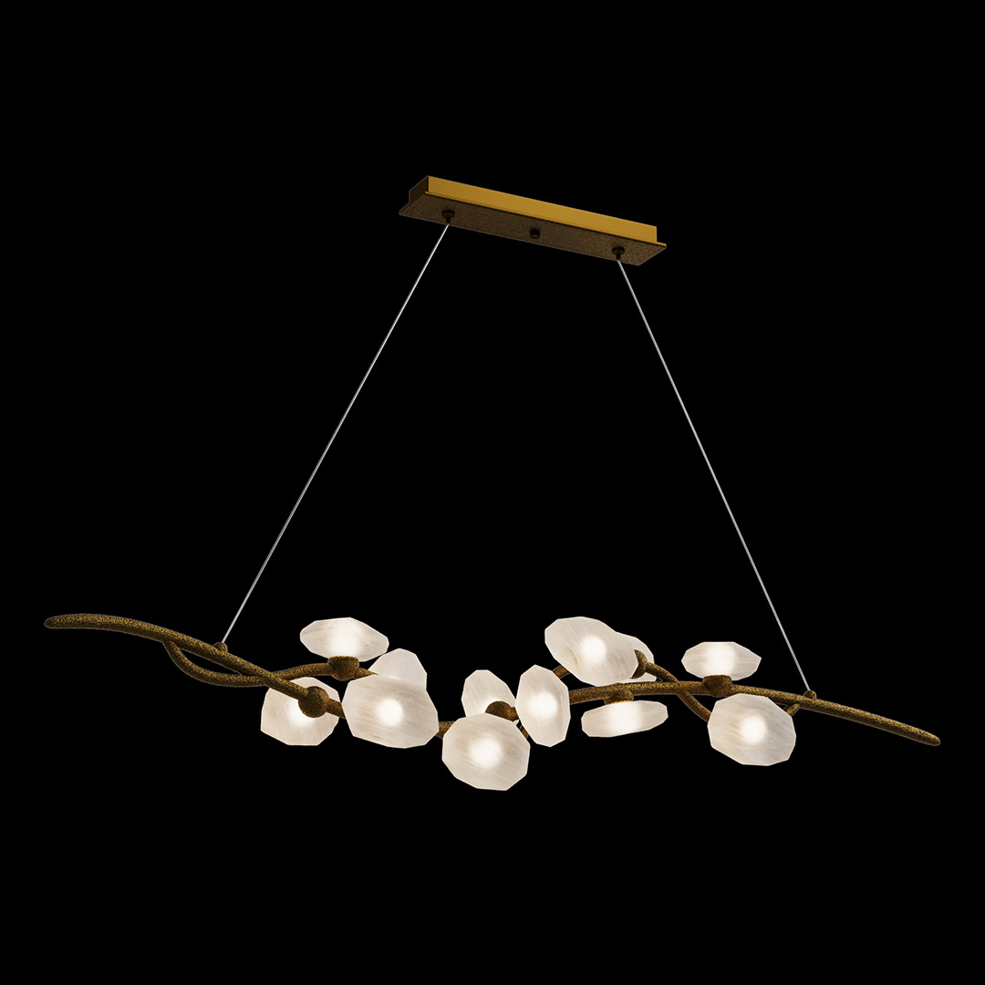Подвесная люстра Pleiade Brass FL1223-12PL из селенита — Fluorite