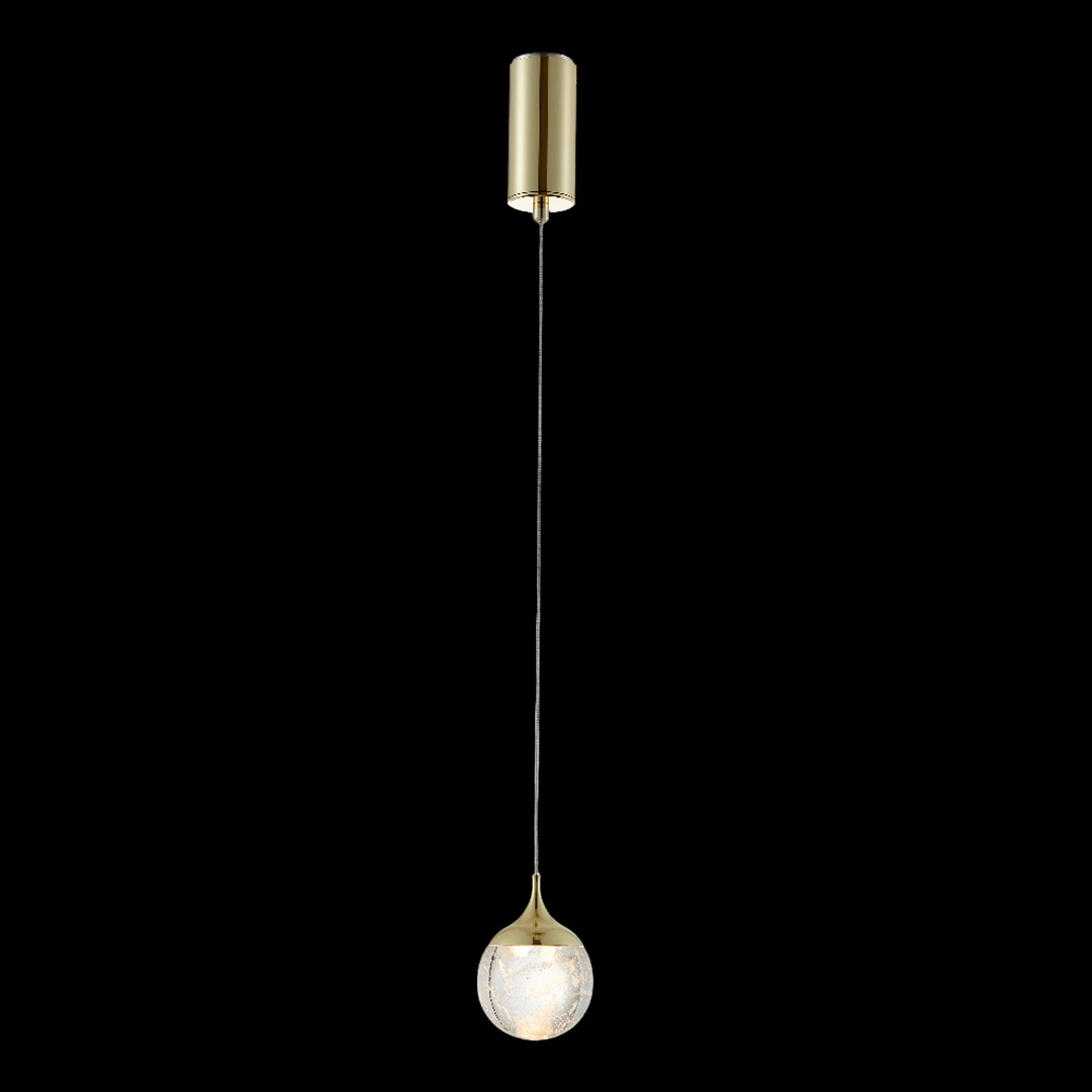 Подвесной светильник Perfectio Brass FL1175-1PS из кварца — Fluorite