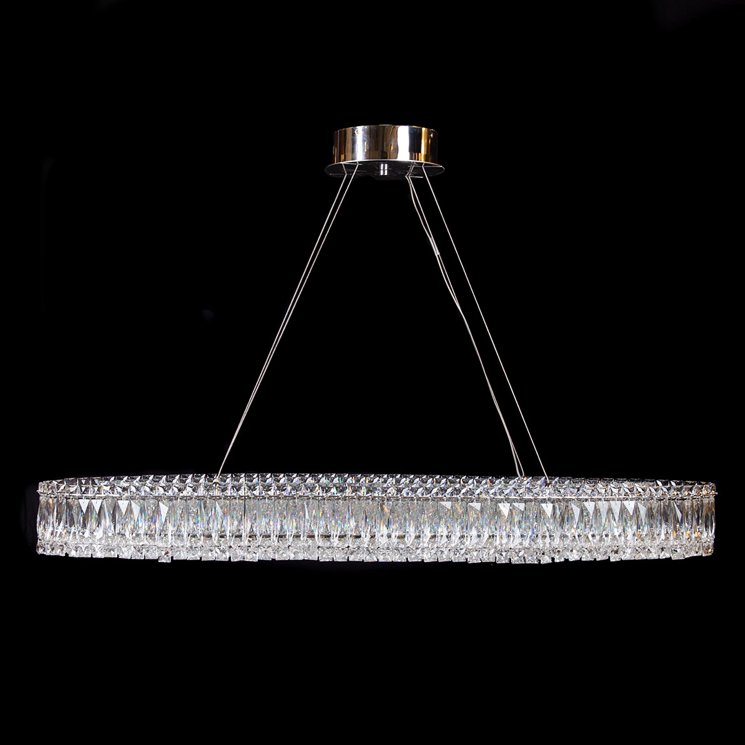 Люстра подвесная Vetto Chrome FL1054-9P из хрусталя — Fluorite