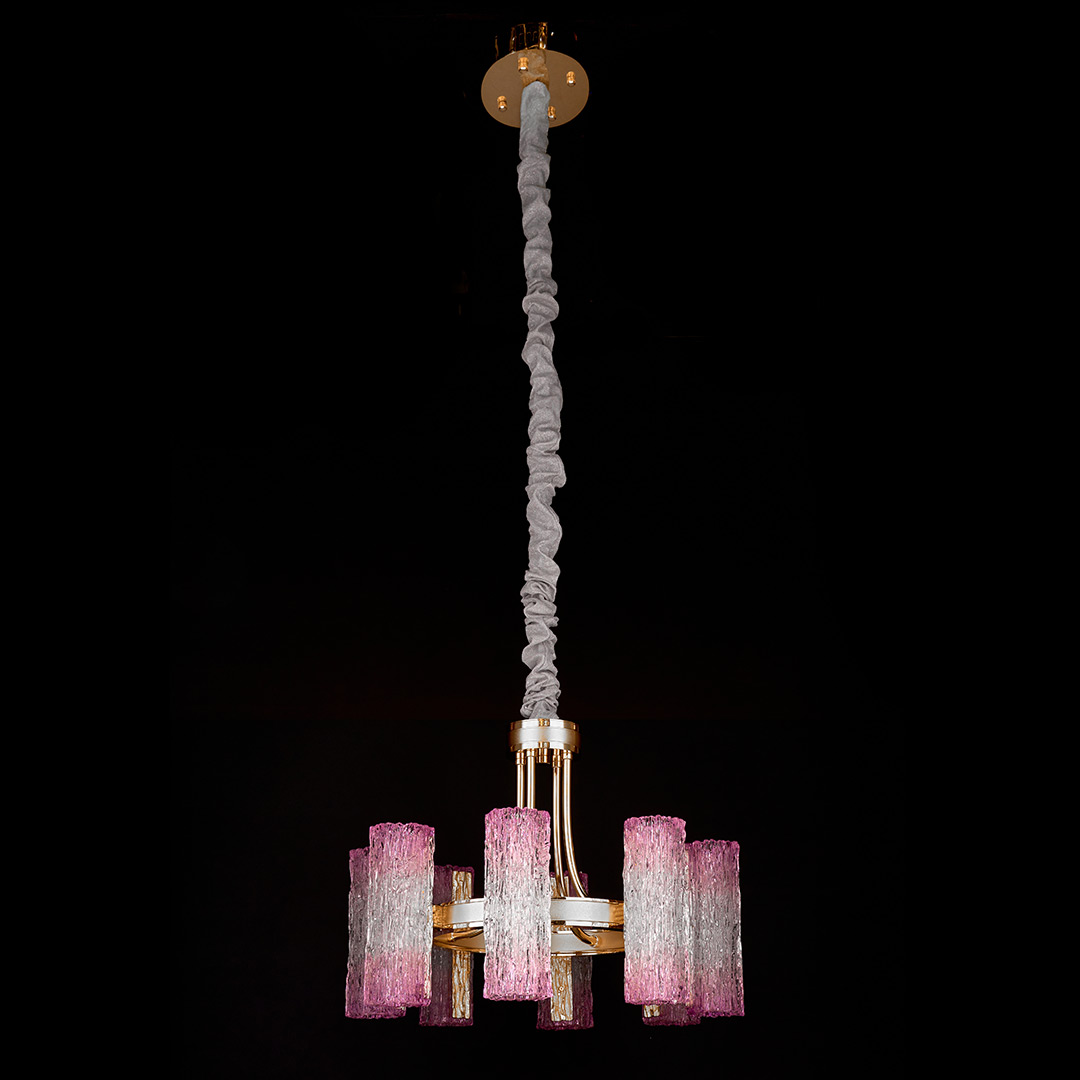 Люстра подвесная Inverno Rose FL1090-8P из смолы — Fluorite
